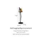 Shop 0 elegant room ornaments for nordic home decor floor ball figures sculpture living room decoration sculptures Decorative statues Mademoiselle Home Decor