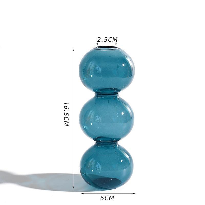 Shop 0 OceanBlue 3bubble Canaria Glass Vases Mademoiselle Home Decor