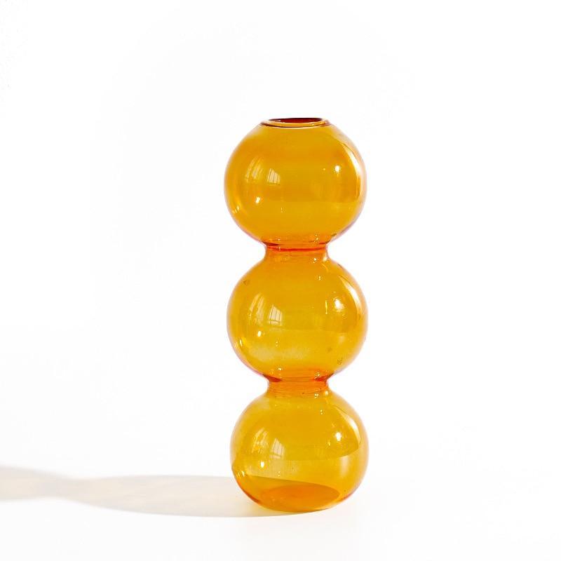 Shop 0 orange  3bubble Canaria Glass Vases Mademoiselle Home Decor