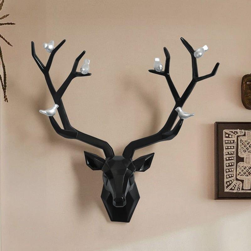 Shop 0 Resin Deer Head 3d Wall Decor Resin Statue Decoration Accessories Living Room Wall Statue Sculpture Mordern Art Animal Head Mademoiselle Home Decor