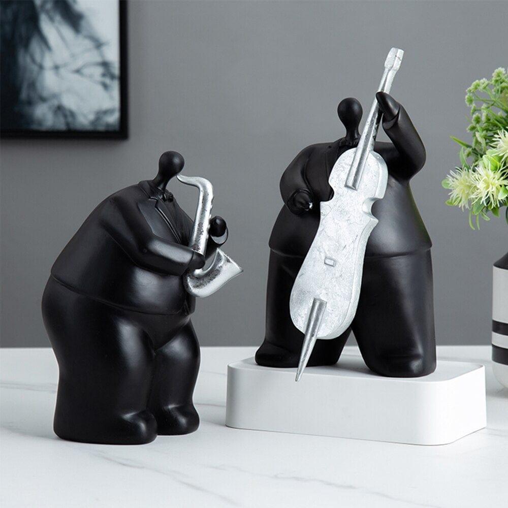 Shop 0 Modern Creative Musician Sculpture figure Resin Model Nordic Home decor Living Room Decoration Sculpture Modern Art Gift Mademoiselle Home Decor