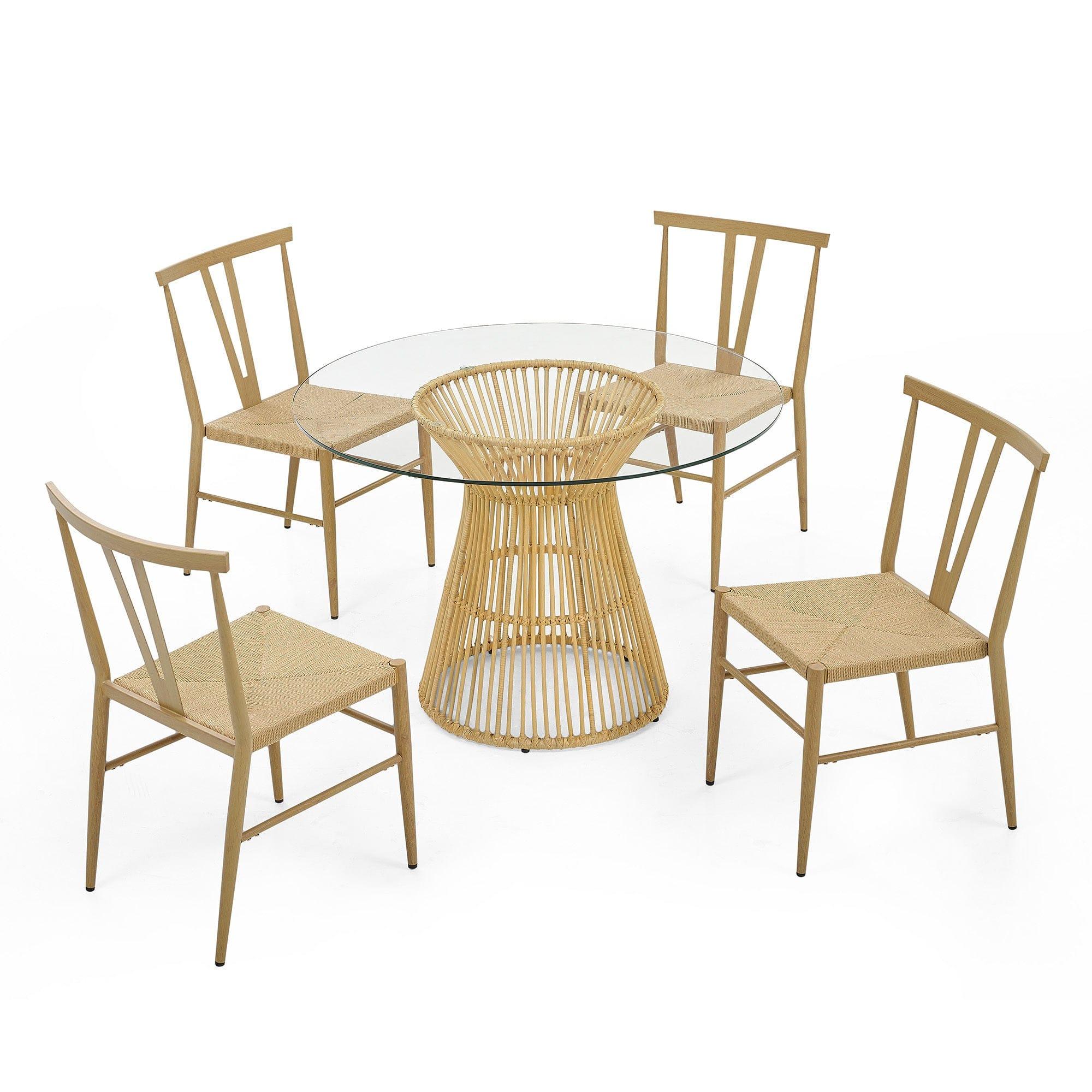 Shop Casablanca 4 Seater Dining Table Set Mademoiselle Home Decor