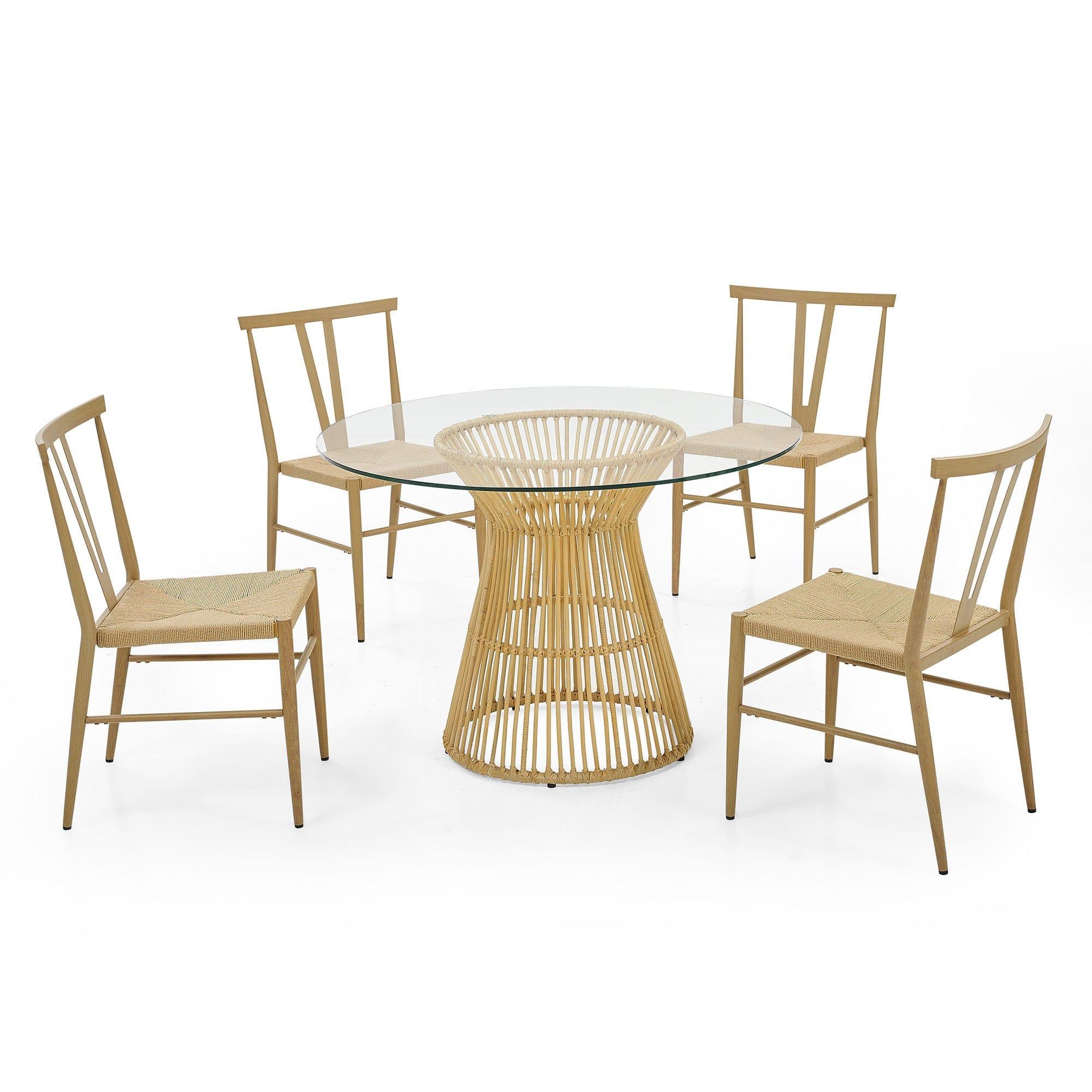 Shop Casablanca 4 Seater Dining Table Set Mademoiselle Home Decor