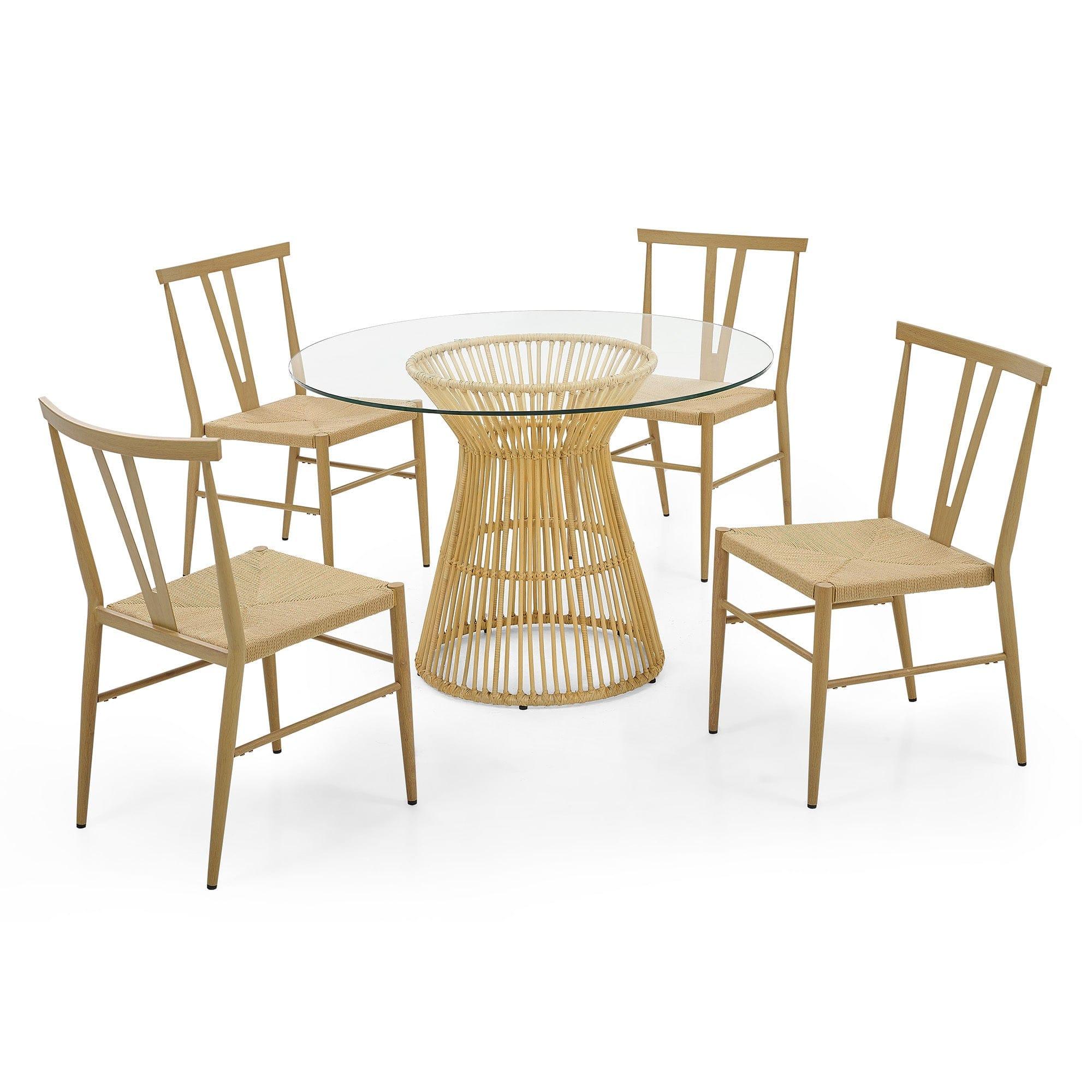 Shop Casablanca 4 Seater Dining Table Set Mademoiselle Home Decor