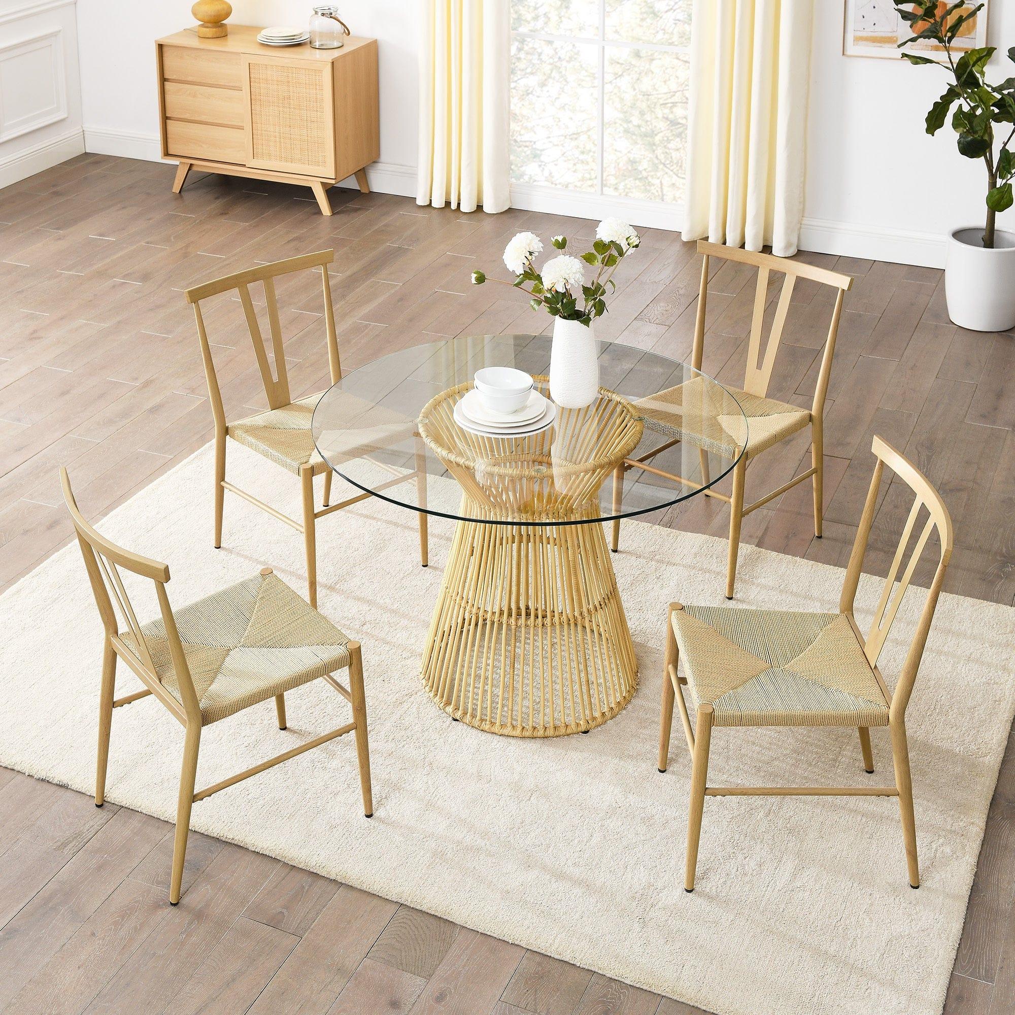 Shop Casablanca 4 Seater Dining Table Set Mademoiselle Home Decor