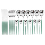 Shop 100003310 24Pcs Mnit Silver Casper Cutlery Set Mademoiselle Home Decor