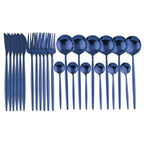 Shop 100003310 24Pcs Blue Casper Cutlery Set Mademoiselle Home Decor