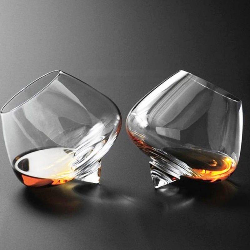 Shop 0 Fashioned Irregular Whiskey Glass Vintage Brandy Cocktail Beer Tumbler Glass Cup Bar Drinkware Glass Coffe Wine Mug RUM Cup Mademoiselle Home Decor