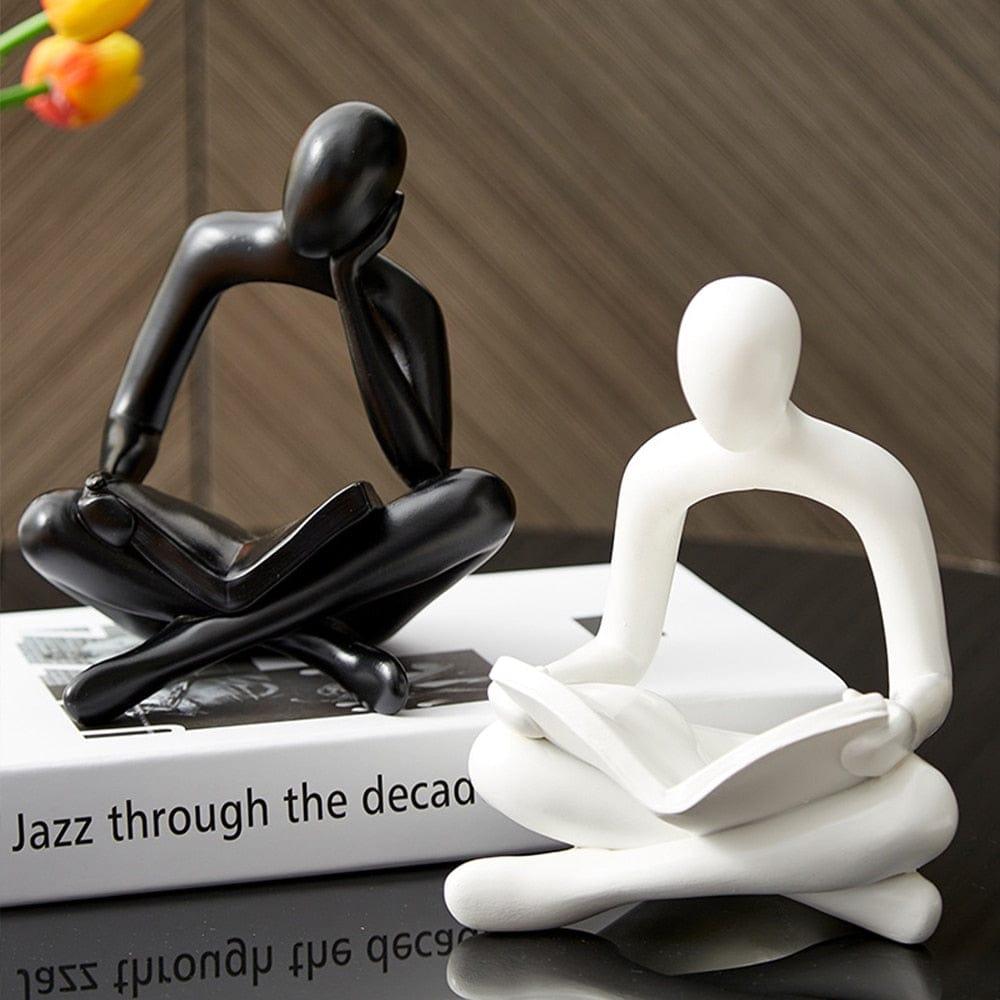 Shop 0 Creative Thinker Abstract Resin Sculpture Nordic Living Room Home Decoration Interior Figurines Room Decoration Desk Accessories Mademoiselle Home Decor