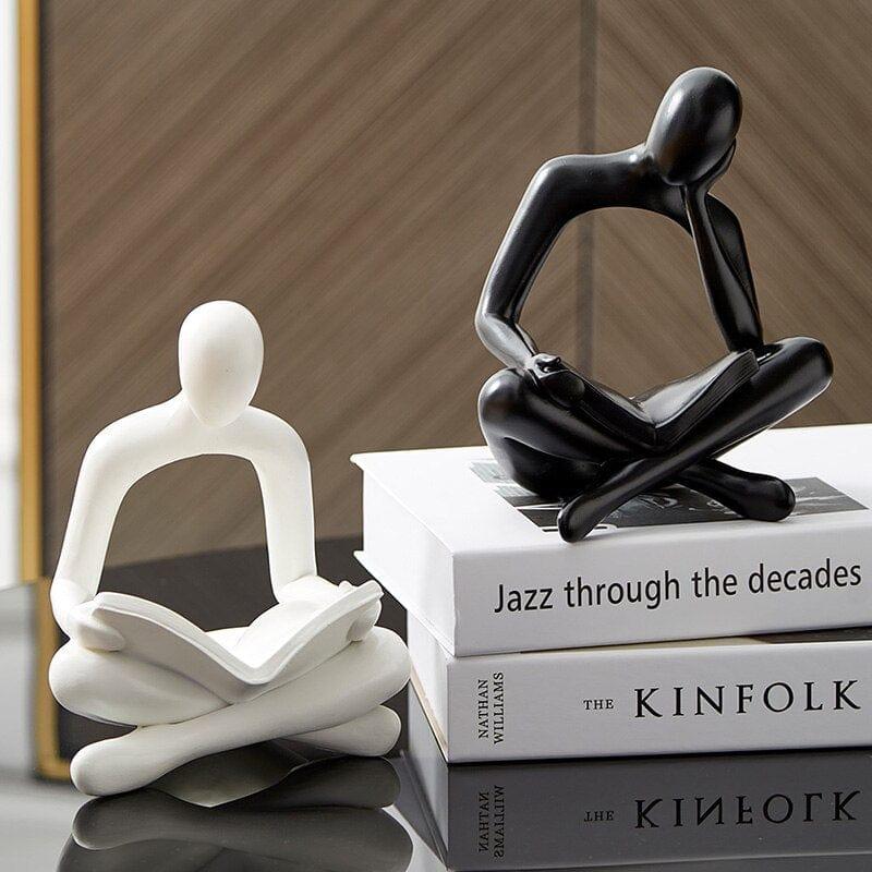 Shop 0 Creative Thinker Abstract Resin Sculpture Nordic Living Room Home Decoration Interior Figurines Room Decoration Desk Accessories Mademoiselle Home Decor