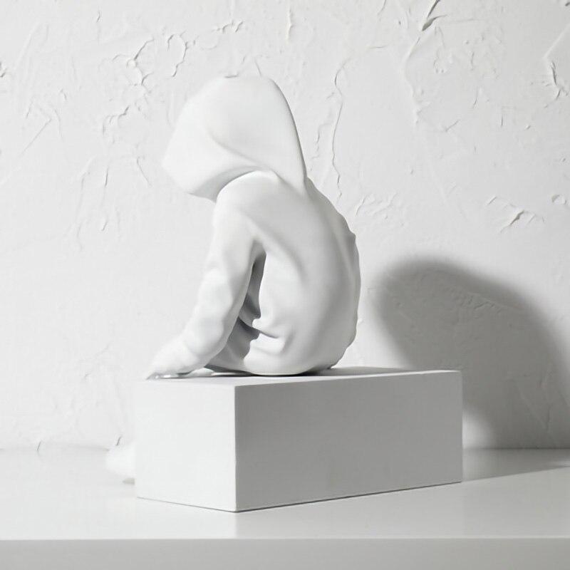 Shop 0 Nordic,Abstract Thinker,Statue,Resin Figurine,Office,Children's Room,Home Decoration,Desktop Decor,Modern,Crafts,Sculpture,Gifts Mademoiselle Home Decor