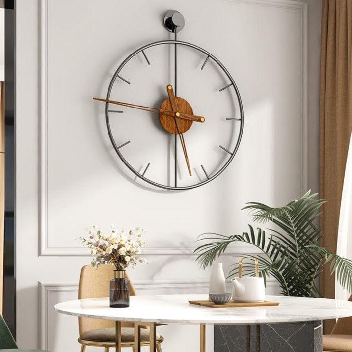 Shop 0 Luxury Large Wall Clock Modern Metal Wood Silent Watches Mechanism Clocks Wall Home Decor Living Room Decoration Gift Ideas Mademoiselle Home Decor