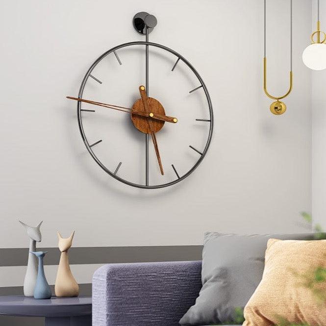 Shop 0 Luxury Large Wall Clock Modern Metal Wood Silent Watches Mechanism Clocks Wall Home Decor Living Room Decoration Gift Ideas Mademoiselle Home Decor