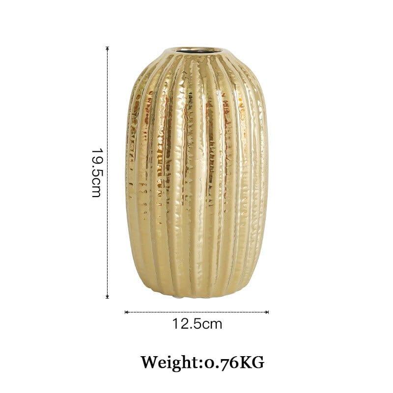 Shop 0 Style 5 Golden Ceramic Vase Home Decor Flower Arrangement Vase Living Room Decor Modern Wedding Decoration Ceramic Vases Gifts Mademoiselle Home Decor