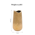 Shop 0 Style 2 Golden Ceramic Vase Home Decor Flower Arrangement Vase Living Room Decor Modern Wedding Decoration Ceramic Vases Gifts Mademoiselle Home Decor