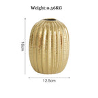 Shop 0 Style 4 Golden Ceramic Vase Home Decor Flower Arrangement Vase Living Room Decor Modern Wedding Decoration Ceramic Vases Gifts Mademoiselle Home Decor