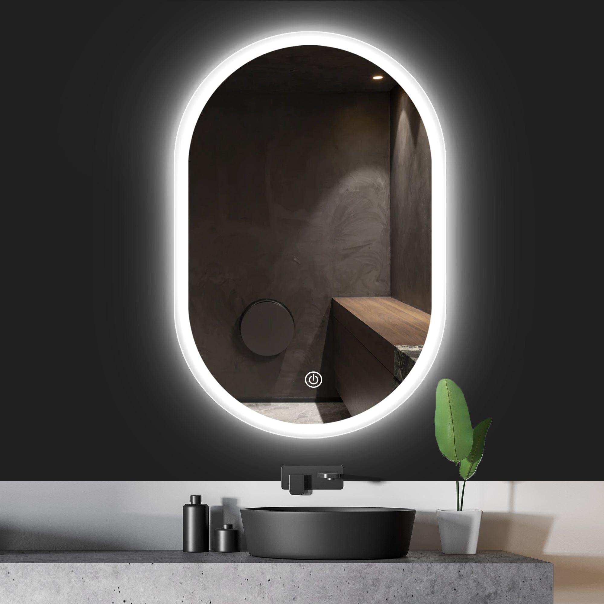 Shop Claremont Oval LED Mirror Mademoiselle Home Decor