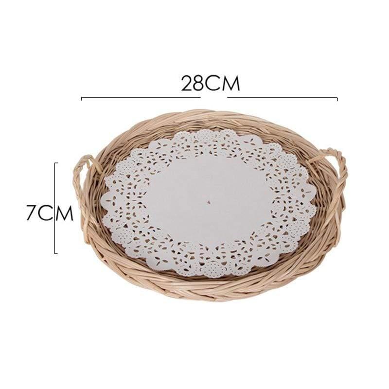 Shop 0 Light brown circle tray Copenhagen Tray Mademoiselle Home Decor