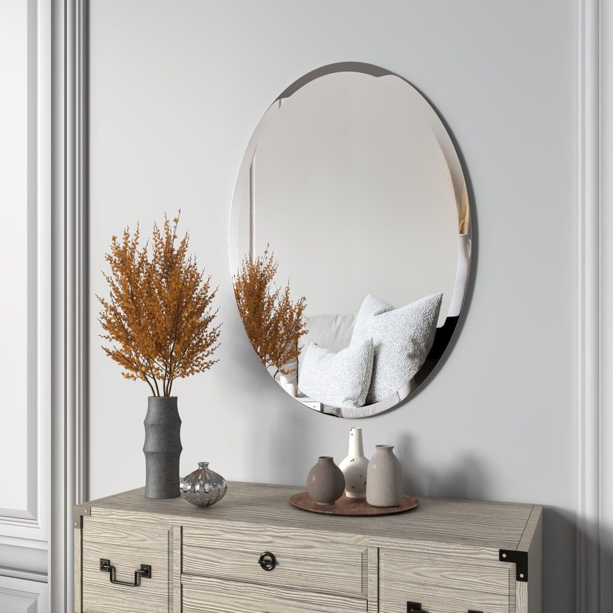 Shop Oval Wall Mirror Mademoiselle Home Decor