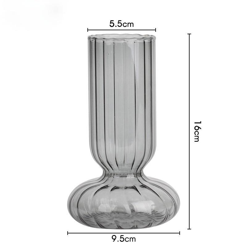 Shop 0 Gray Vase4 Cozumel Glass Vase Mademoiselle Home Decor