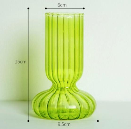 Shop 0 B Green vase11 Cozumel Glass Vase Mademoiselle Home Decor