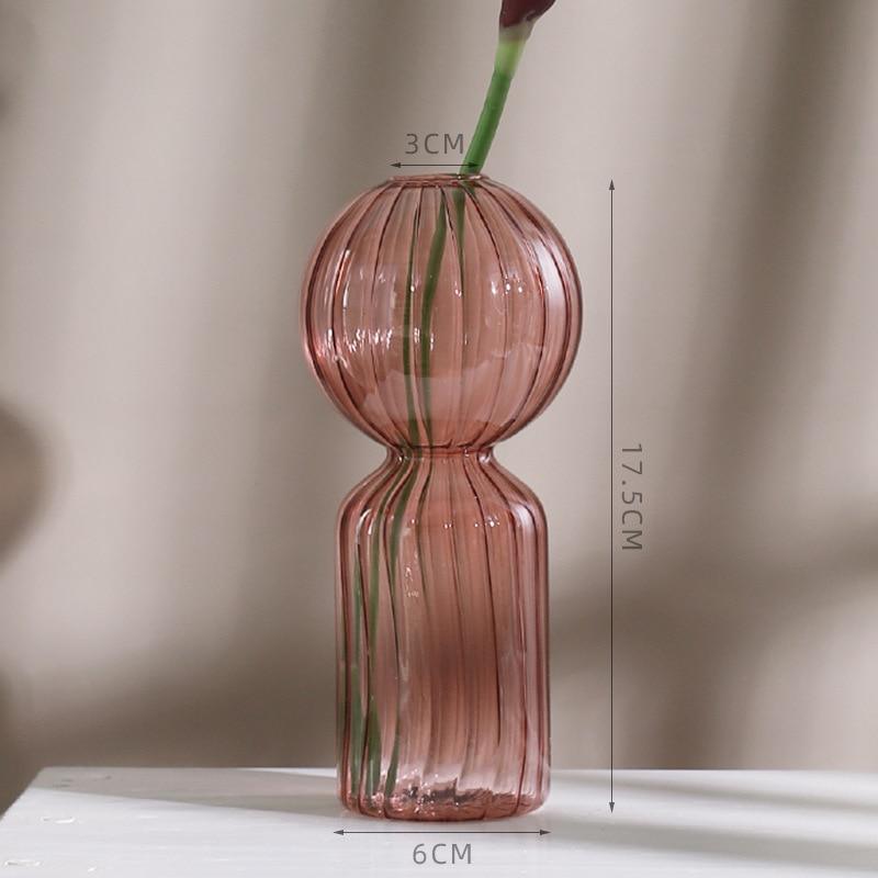 Shop 0 Burt red vase6 Cozumel Glass Vase Mademoiselle Home Decor