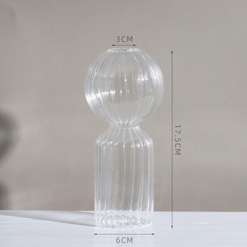 Shop 0 Clear vase5 Cozumel Glass Vase Mademoiselle Home Decor