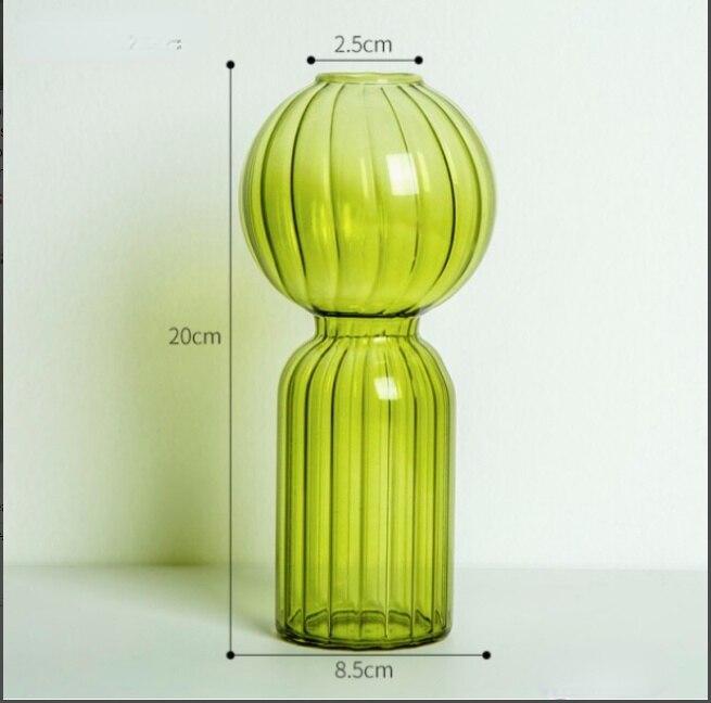 Shop 0 B Green vase12 Cozumel Glass Vase Mademoiselle Home Decor