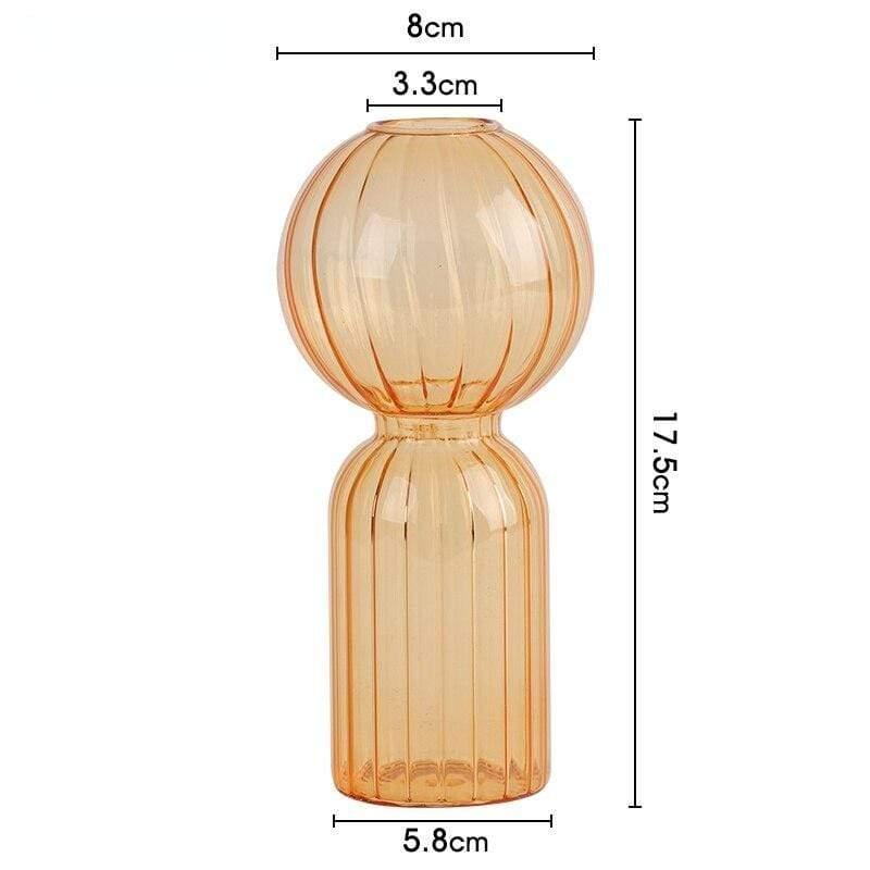 Shop 0 Orange vase9 Cozumel Glass Vase Mademoiselle Home Decor