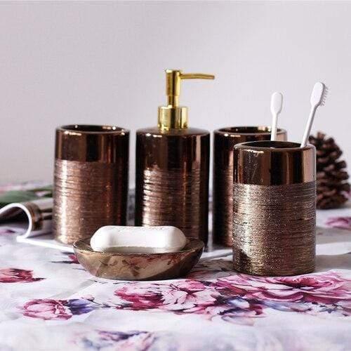 Shop 0 5pcs set Cue Bathroom Accessories Set Mademoiselle Home Decor