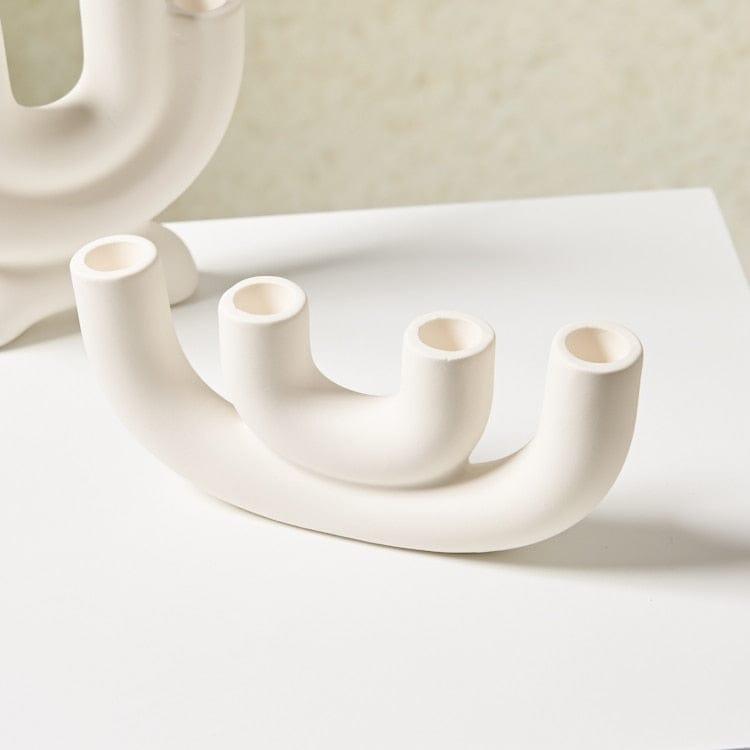Shop 0 1PC Candlestick Holder Ceramic Ornament Photography Home Decoration Candle Holder Nordic Home Decor Ceramic Candelabra Mademoiselle Home Decor