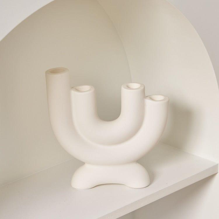 Shop 0 13202-1 1PC Candlestick Holder Ceramic Ornament Photography Home Decoration Candle Holder Nordic Home Decor Ceramic Candelabra Mademoiselle Home Decor