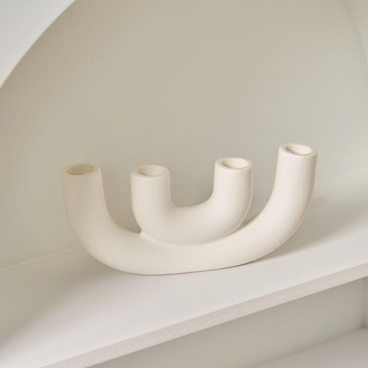 Shop 0 13205-1 1PC Candlestick Holder Ceramic Ornament Photography Home Decoration Candle Holder Nordic Home Decor Ceramic Candelabra Mademoiselle Home Decor
