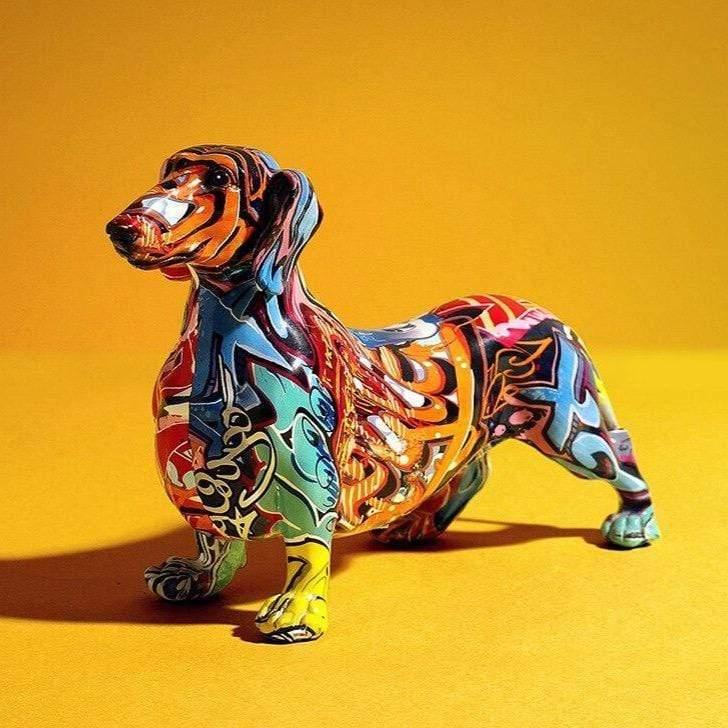 Shop 200042147 S - 22x8x14cm Dachshund Sculpture Mademoiselle Home Decor