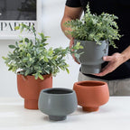 Shop 0 Nordic Ins Morandi Ceramic Flowerpot Flower Arrangement Vase Home Decoration Ornaments Simple Creative Green Plant Pot Gardening Mademoiselle Home Decor