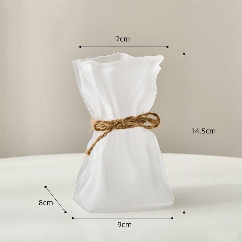 Shop 0 as picture 2 Nordic Glass Vase Ins Style Creative Dektop Home Decor Transparent Dried Flower Arrangement Vases Simple Living Room Decoration Mademoiselle Home Decor