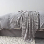 Shop 40602 Grey / 127x170cm Dalia Throw Mademoiselle Home Decor