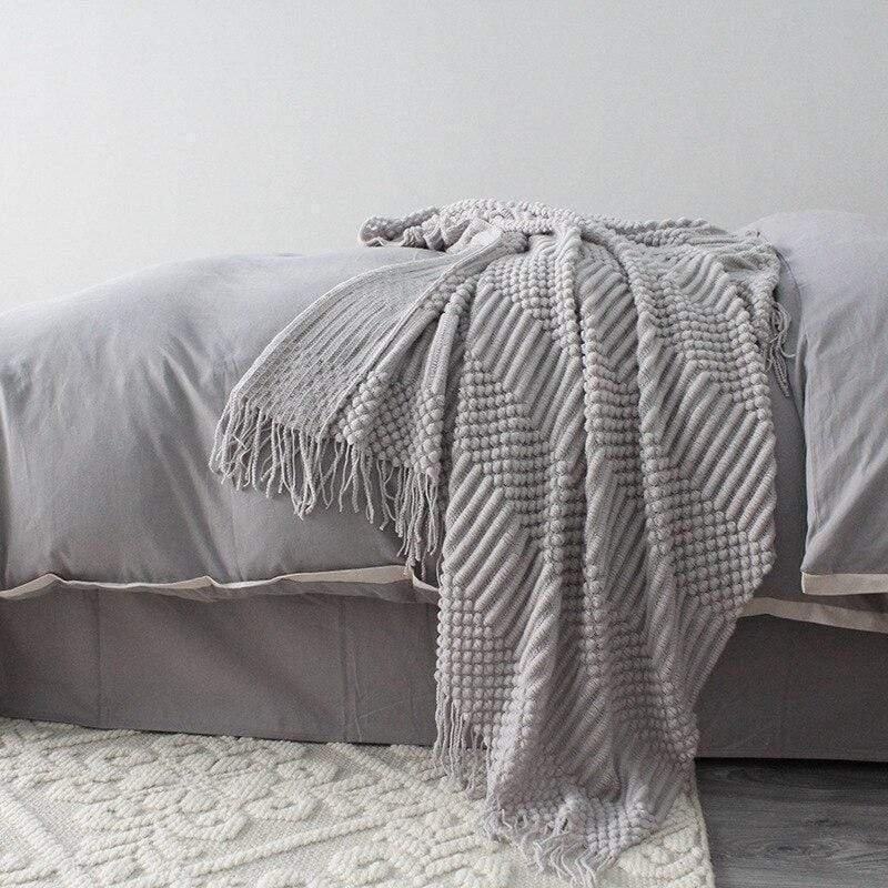 Shop 40602 Grey / 127x170cm Dalia Throw Mademoiselle Home Decor