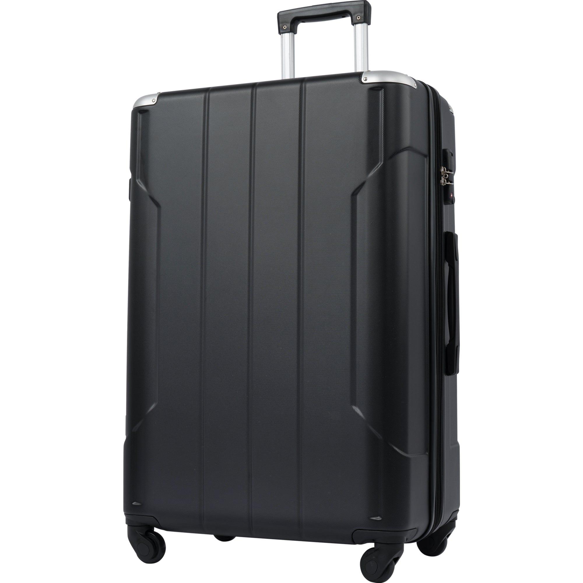 Shop Daytona Black Expandable Luggage Mademoiselle Home Decor