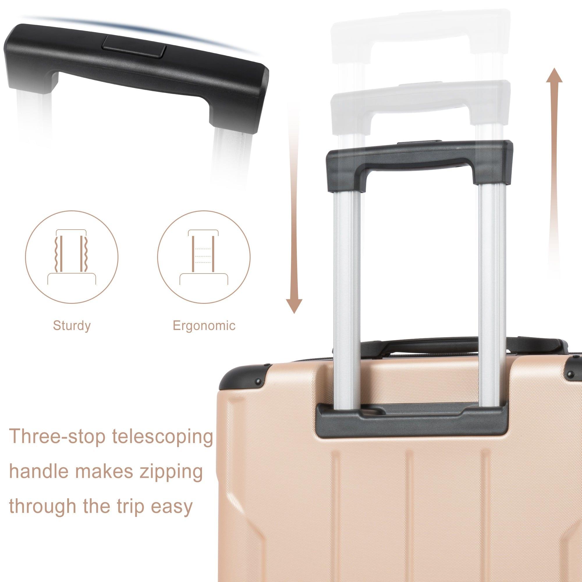 Shop Hardshell Luggage Spinner Suitcase with TSA Lock Lightweight Expandable 24'' (Single Luggage) Mademoiselle Home Decor