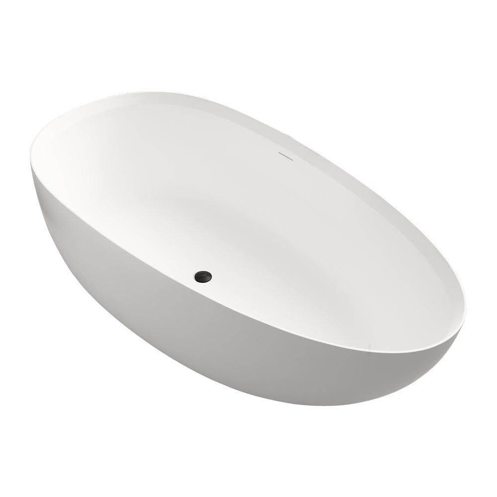 Shop 1800mm solid surface stone soaking tub Bathroom freestanding bathtub for adult Mademoiselle Home Decor