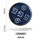 Shop 0 10 Naruto / China Japanese ceramic plate bone china dinnerware sets sushi Fruit salad dessert plates serving trays decorative christmas plates Mademoiselle Home Decor