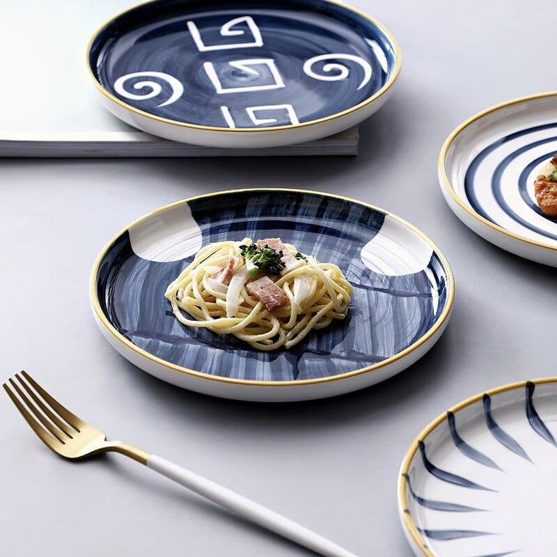 Shop 0 Japanese ceramic plate bone china dinnerware sets sushi Fruit salad dessert plates serving trays decorative christmas plates Mademoiselle Home Decor
