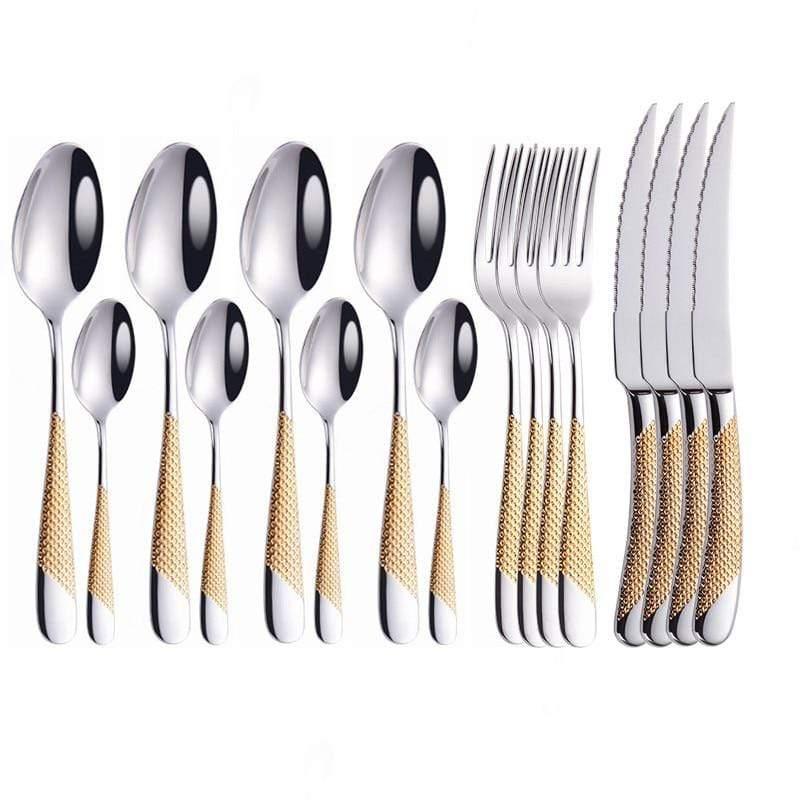 Shop 100003310 Gold For 4 People Devine Cutlery Set Mademoiselle Home Decor