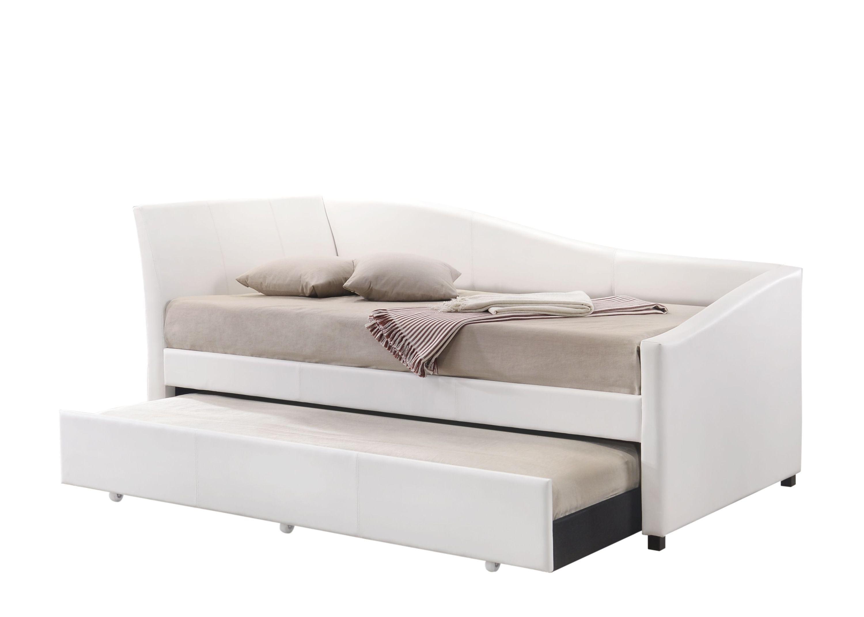 Shop ACME Jedda Daybed & Trundle (Twin Size), White PU (1Set/3Ctn) 39400 Mademoiselle Home Decor