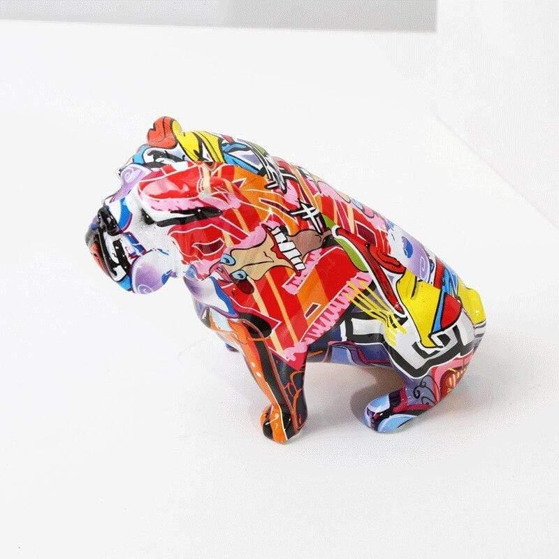 Shop 0 Art Nordic Painting English Bulldog Creative Resin Crafts Home Decoration Wine Cabinet Office Decor Resin Crafts Gift Anime Mademoiselle Home Decor