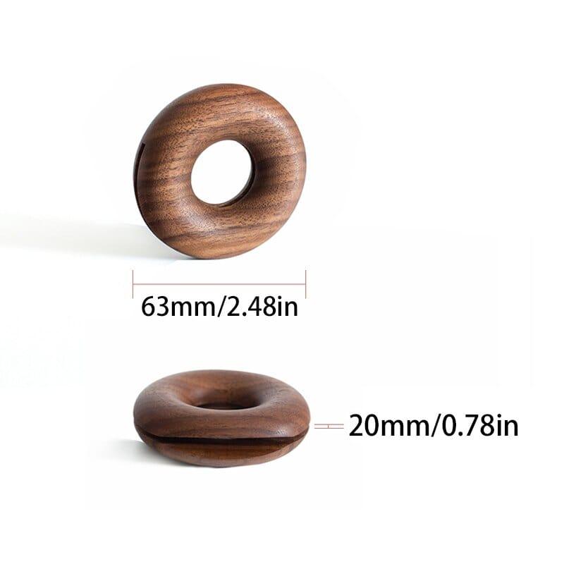 Shop 0 Wooden Donut Decoration Folder Home Food Storage Kitchen Rings DIY Snack Bag Portable Natural Clamp Sealing Clip Party Mademoiselle Home Decor