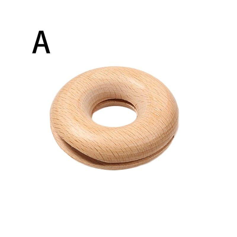 Shop 0 A Wooden Donut Decoration Folder Home Food Storage Kitchen Rings DIY Snack Bag Portable Natural Clamp Sealing Clip Party Mademoiselle Home Decor