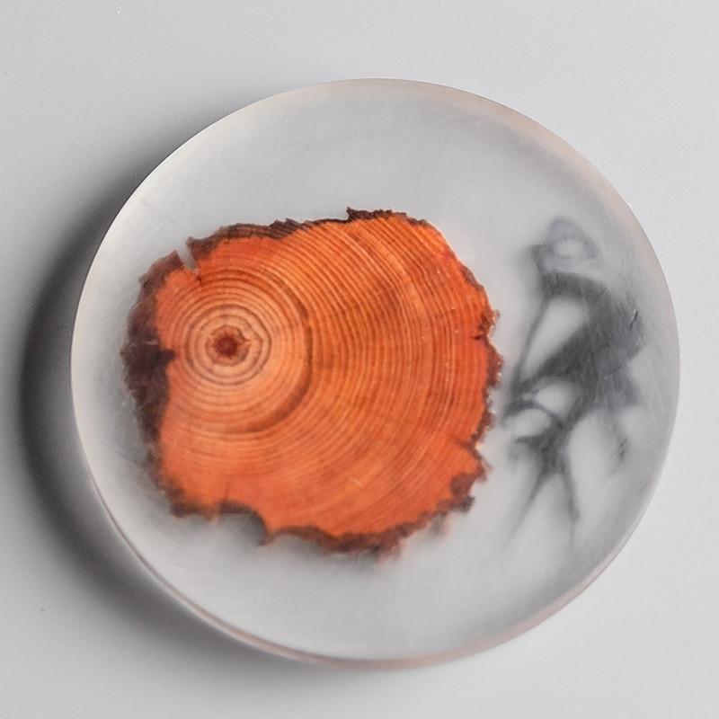 Shop 0 Round Square Resin Table Mat Wood Cup Mat Tableware Decor Square Placemat Kitchen Supplies Durable Matts Wooden Coaster Insulation Mademoiselle Home Decor