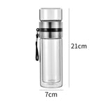 Shop 0 Double Walled Glass Flask Mademoiselle Home Decor
